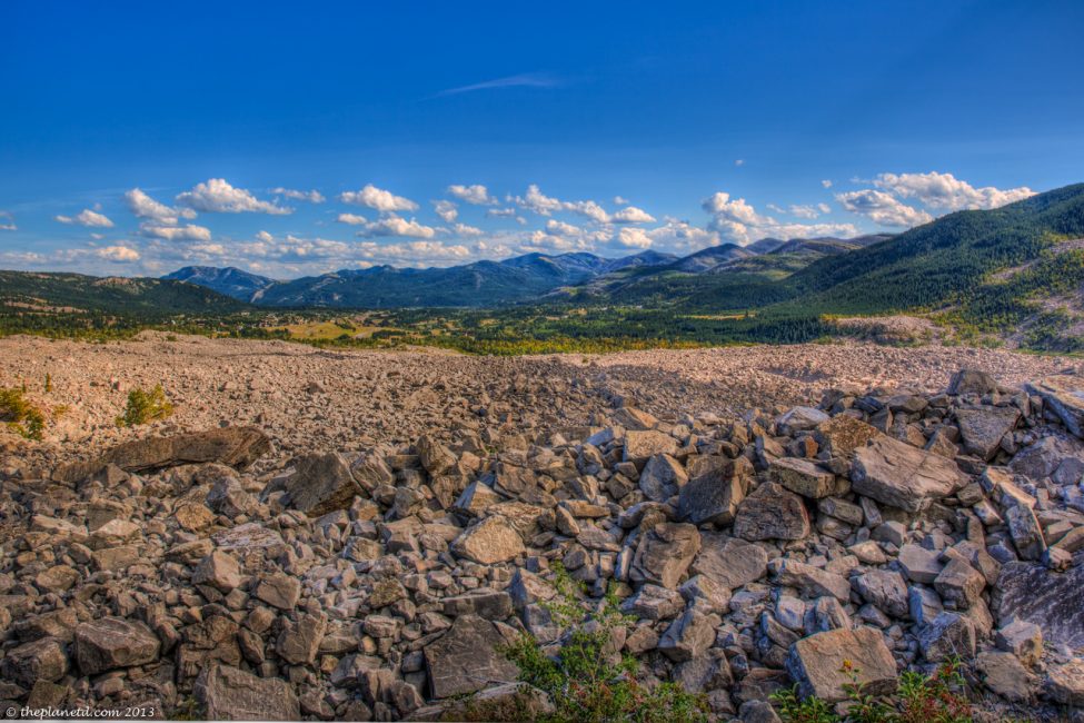 Frank Slide in Crows Nest Pass near Pincher Creek.
