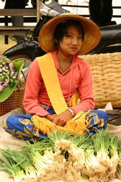 A Happy Vendor at the Market