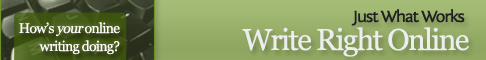 Just What Works - Write Right Online - Wide Affiliate Banner