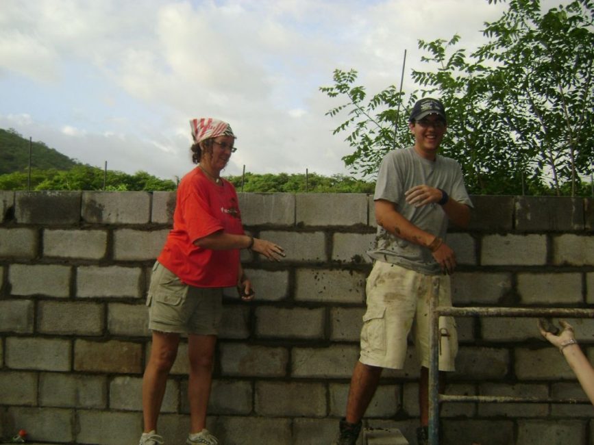 Teresa and Joey Wilson Building the School