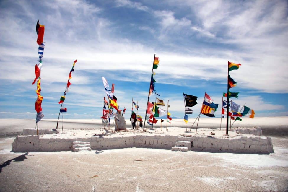 Salar de Tara over Salar de Uyuni