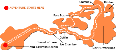 cango caves adventure tour map