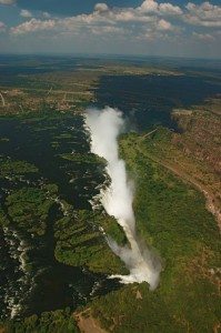 Arial View of Victoria Falls Victoria Falls seen from our Helicopter
