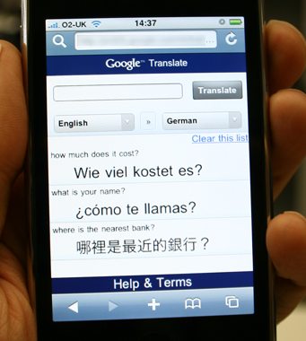 google translate. Google Translate