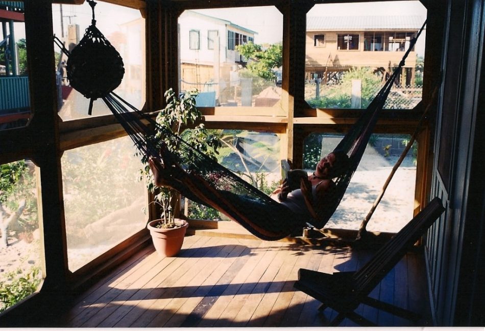 Relaxing in the Hammock at Freddy's