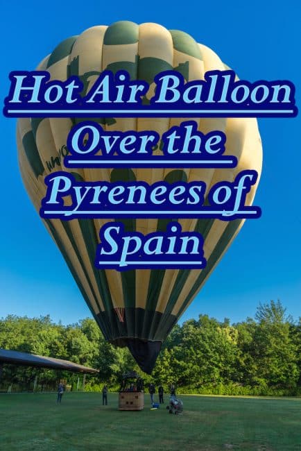 hot air balloon spanish pyrenees