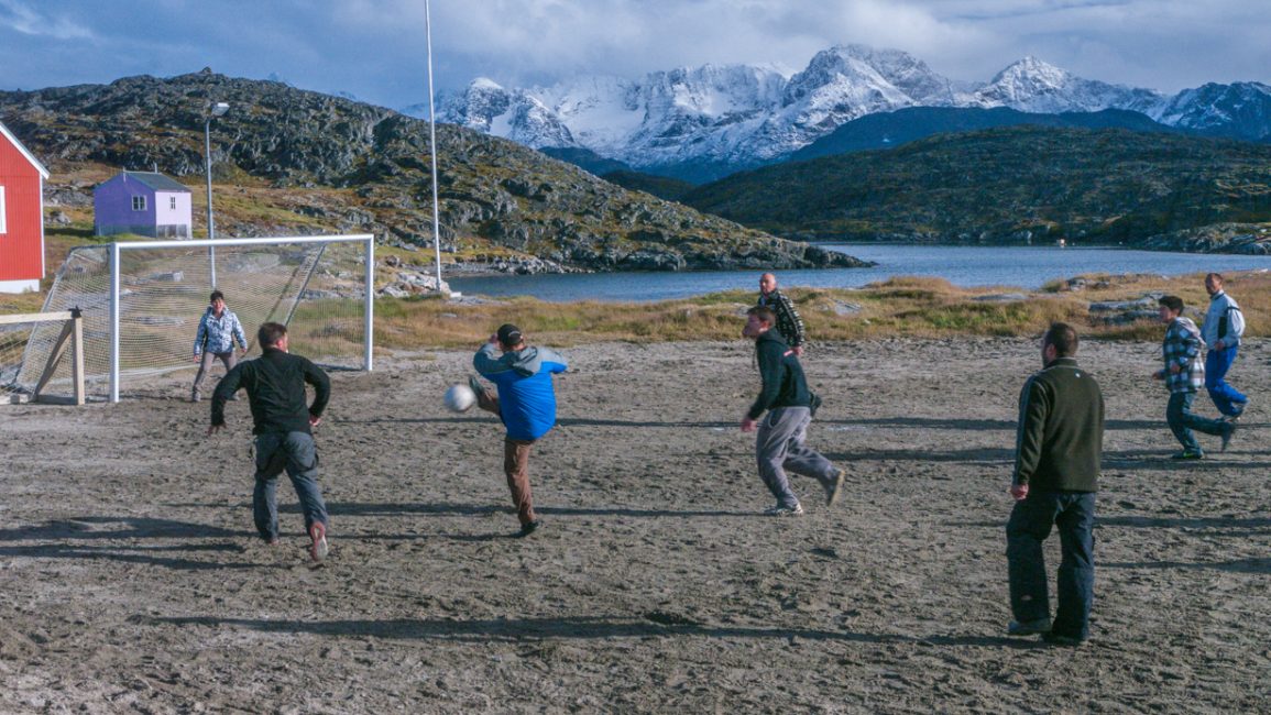 Greenland soccer match