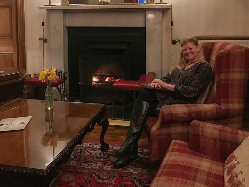ackergill tower interior fireplace