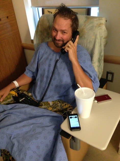 On the phone with the CBC
