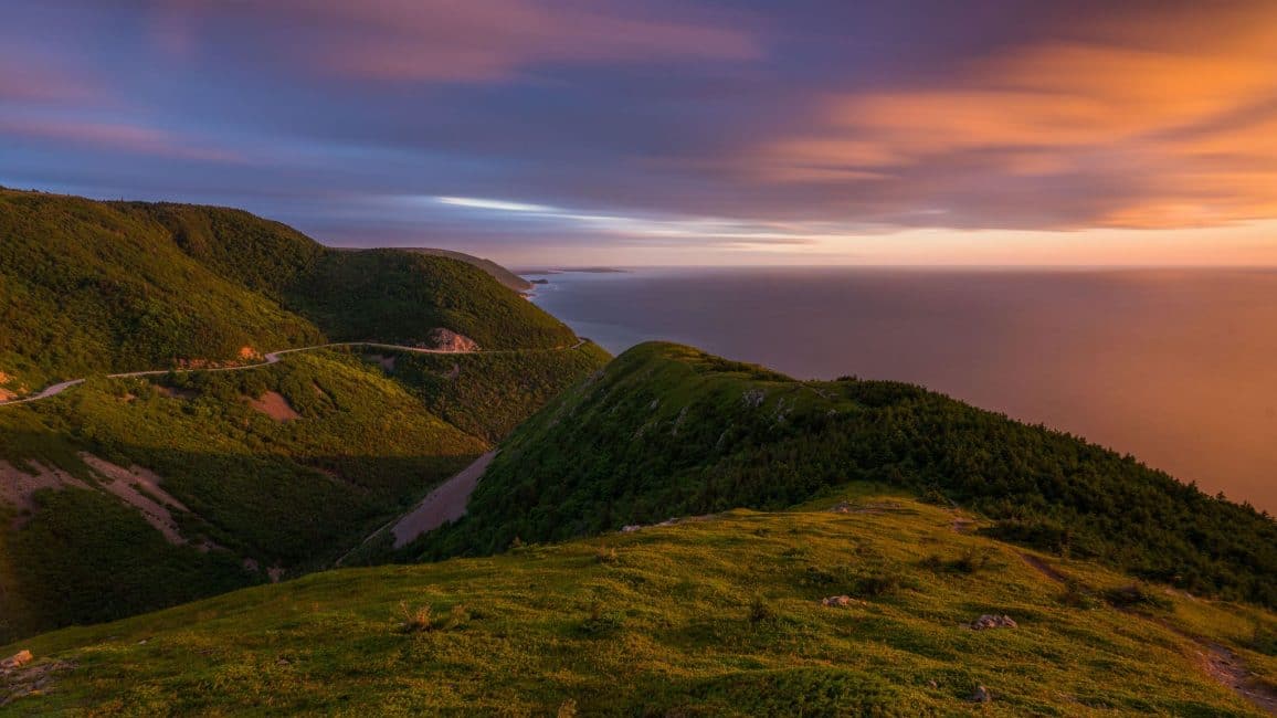 skyline trail cape breton nova scotia skyline-trail-cape-breton-nova-scotia-sunset