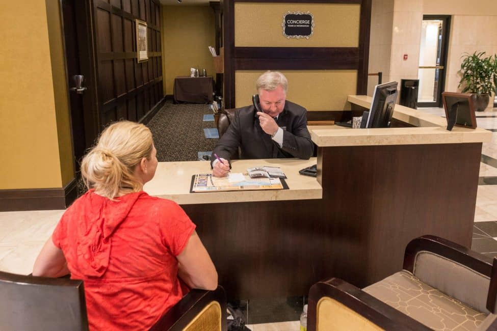 Interconental Hotel concierge the big easy
