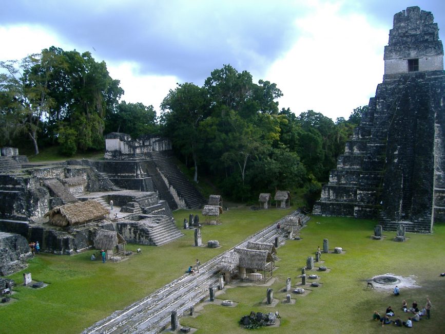 Tikal temples in Guatamala