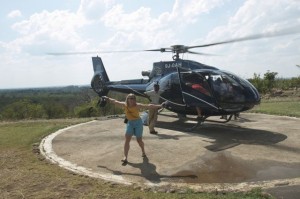 Our Chopper over the Falls