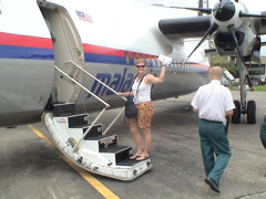 boarding plane in malaysia