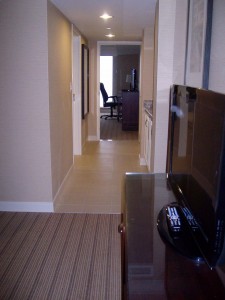 Hallway to Two bedrooms