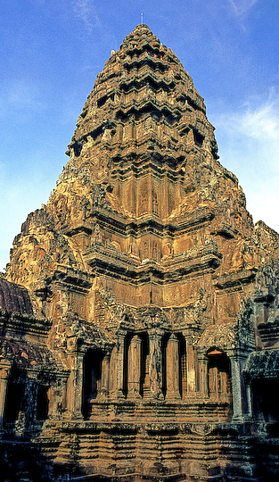 angkor wat temple. Temple at Angkor Wat