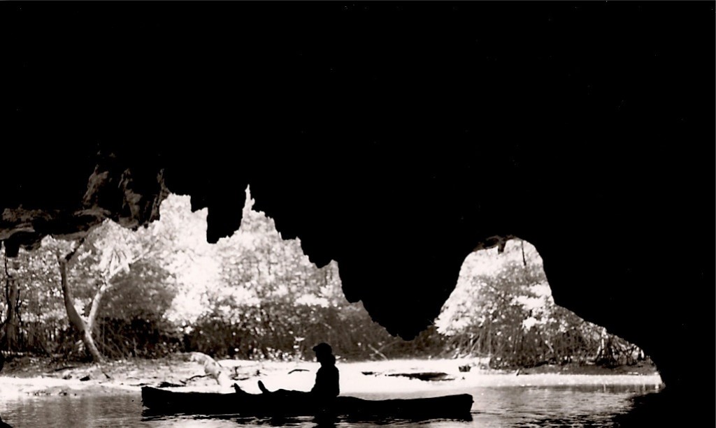 Kayaking into Caves