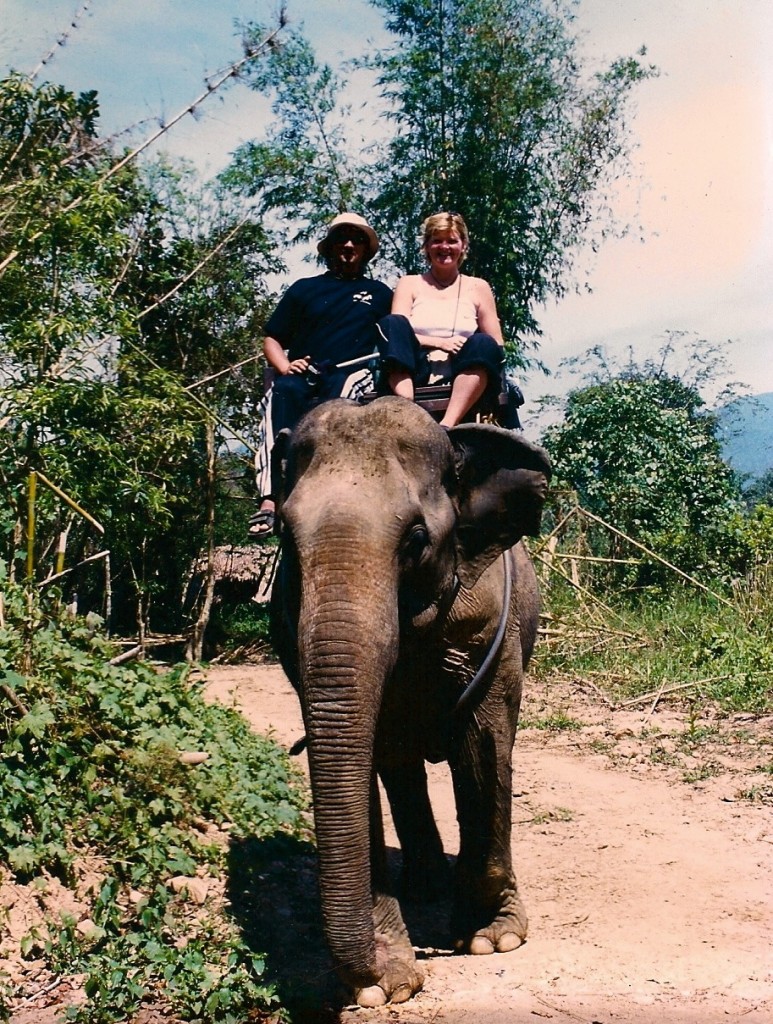 First elephant trek at Khao Sok