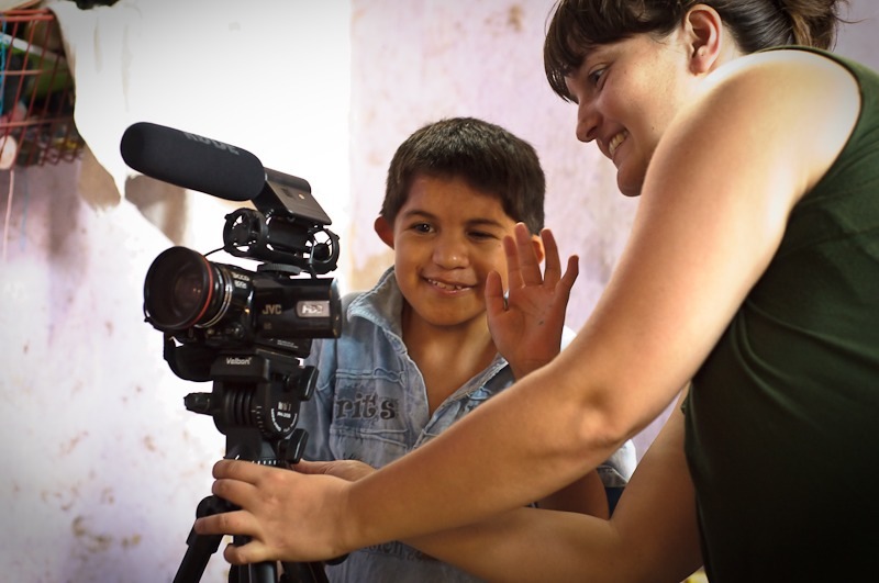 Peruvian youth takes a turn directing. Photo copyright Kamil Bialous_The Paradigm Shift Project Peruvian youth takes a turn directing. Photo copyright Kamil Bialous_The Paradigm Shift Project