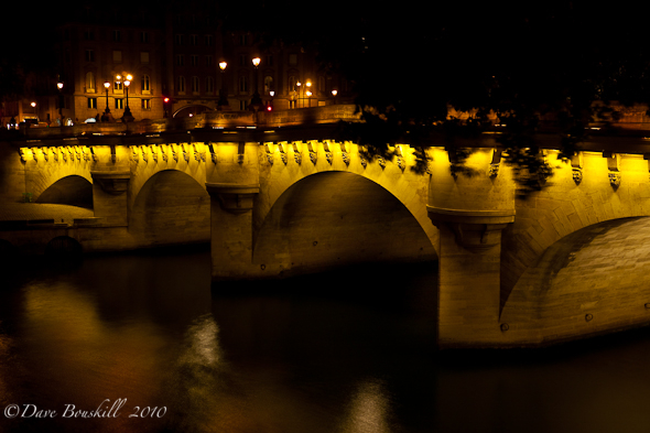 paris at night. Pont Neuf Bridge, Paris