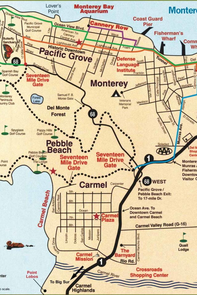 17 mile drive map