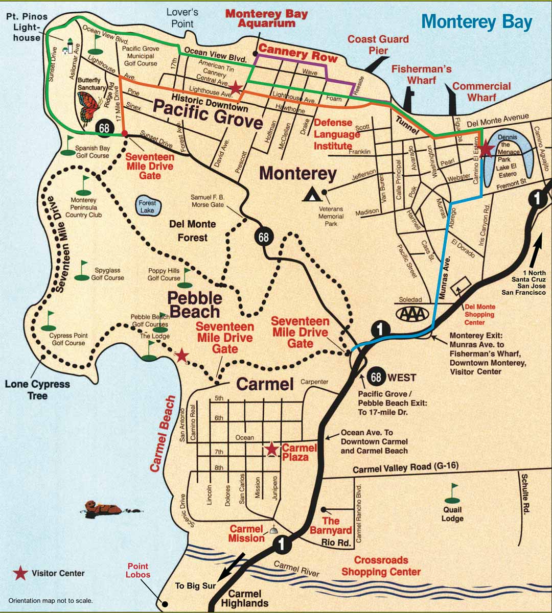 17 mile drive map