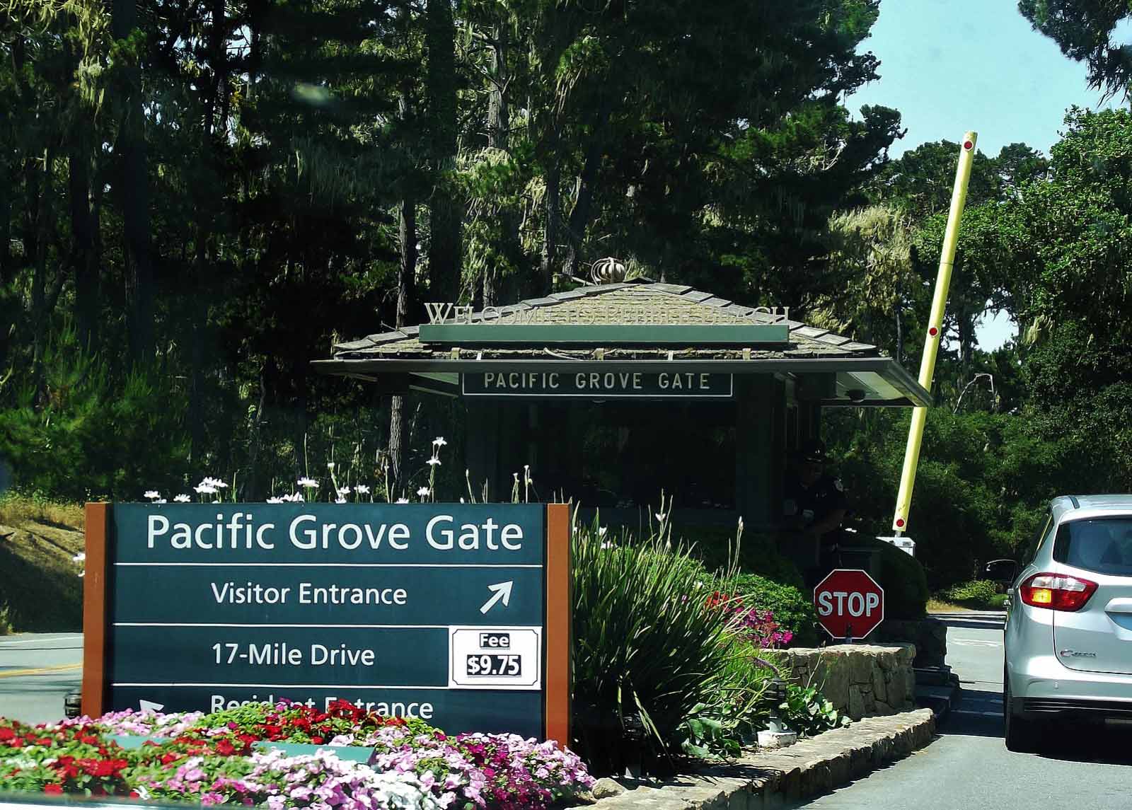 17 mile drive pacific grove gate pebble beach california