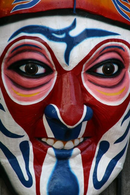 scary mask of Haw Par Villa