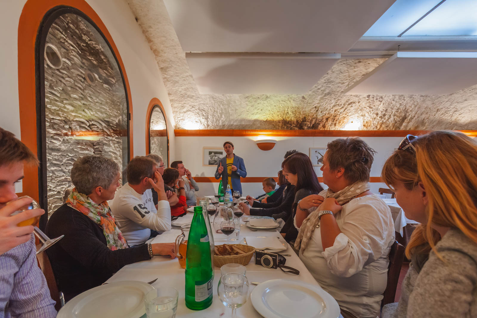 Italian Restaurant on food tour in Rome Italy