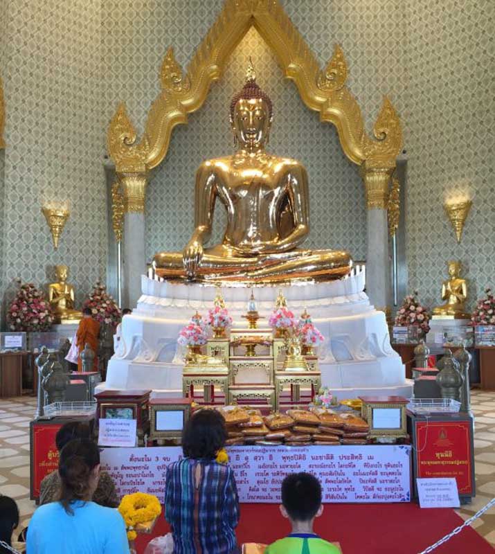 golden buddha bangkok thailand