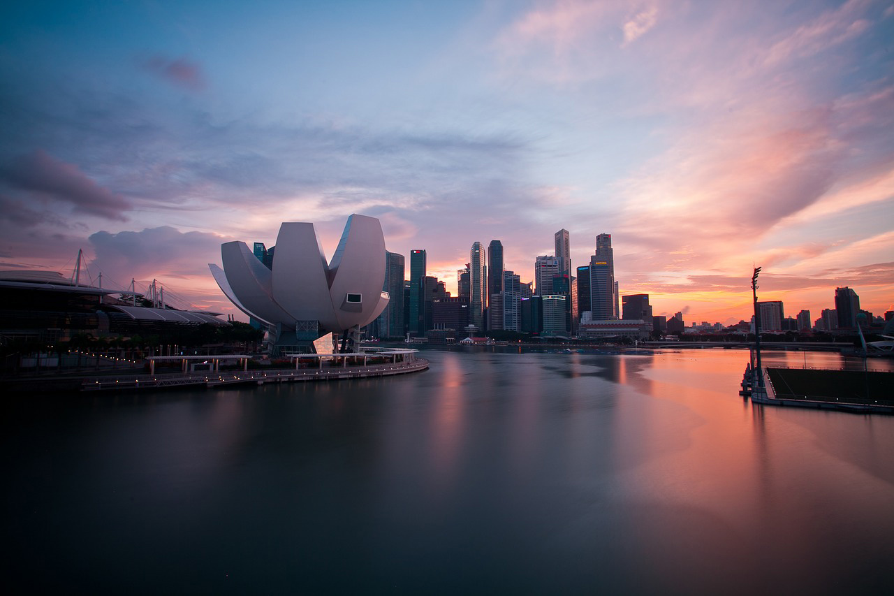 View from Marina Bay in Singapore