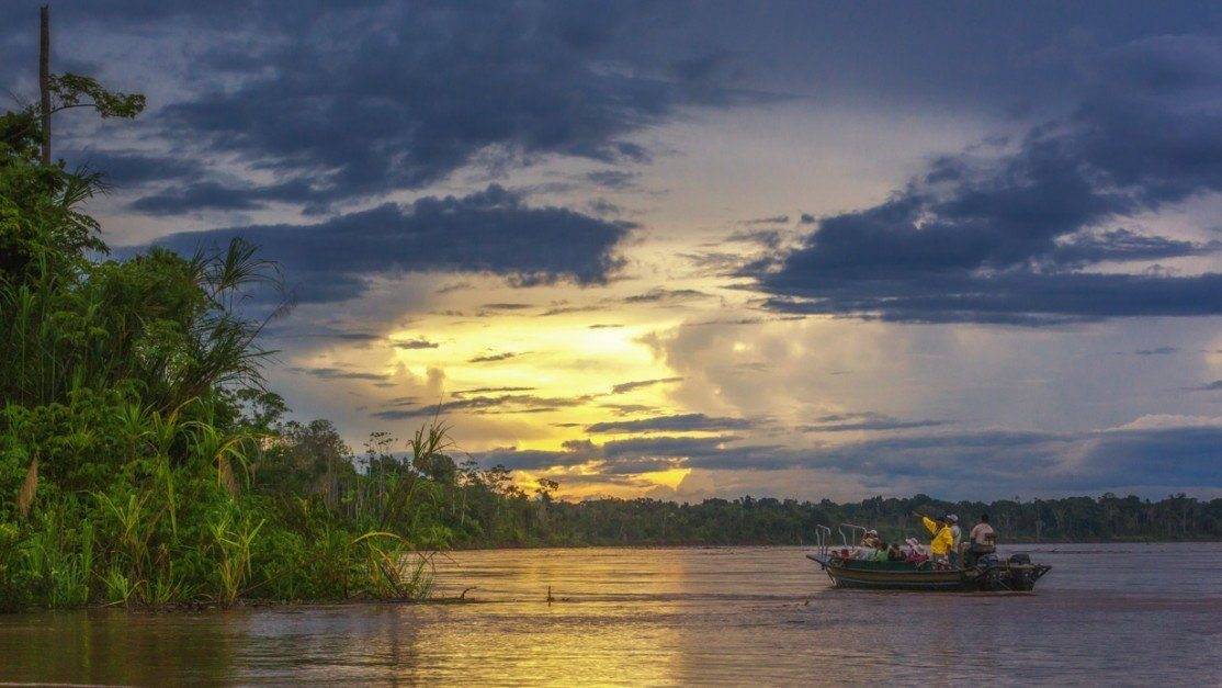 Amazon River sunset