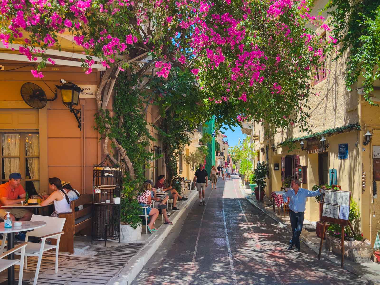 Athens One Day itinerary Dinner in Plaka