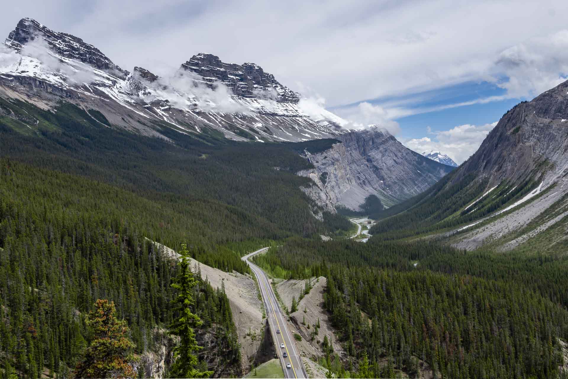 banff to jasper icefields parkway stops