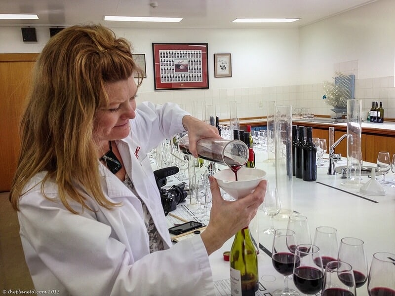 Barossa Valley Deb blending wine