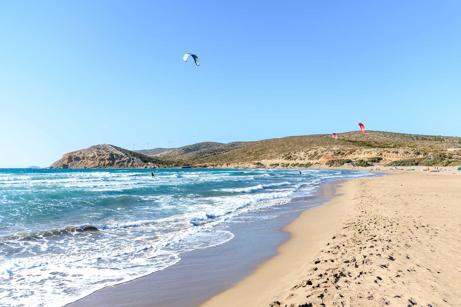 Best Beaches in Greece Prasonisi Beach Rhodes
