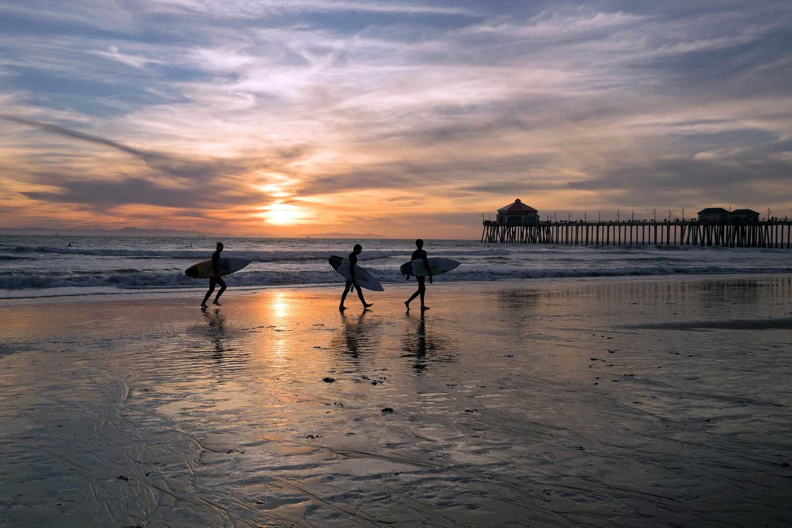 Beaches in the United States Huntington State Beach