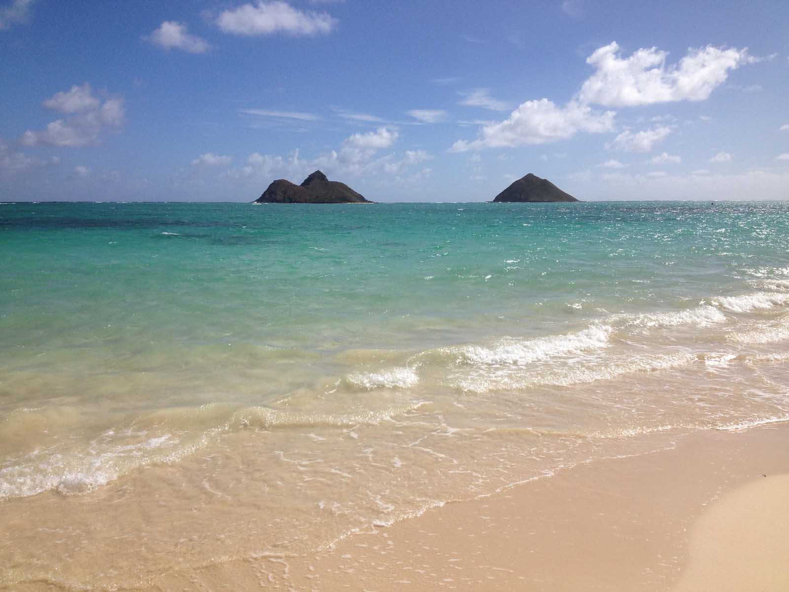 Beautiful beaches in the USA Lanikai Beach