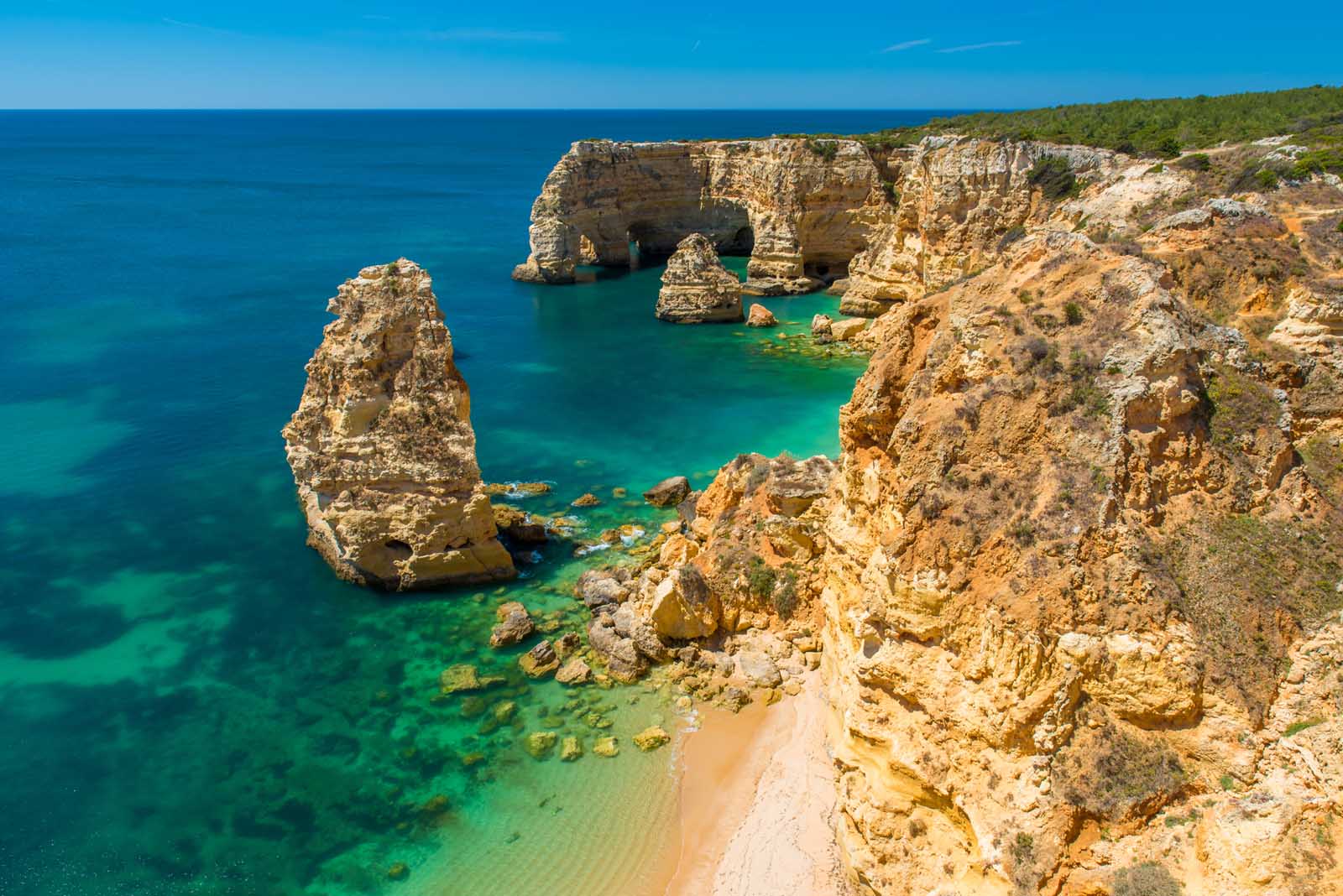Best Beaches in the World Praia da Marinha Portugal