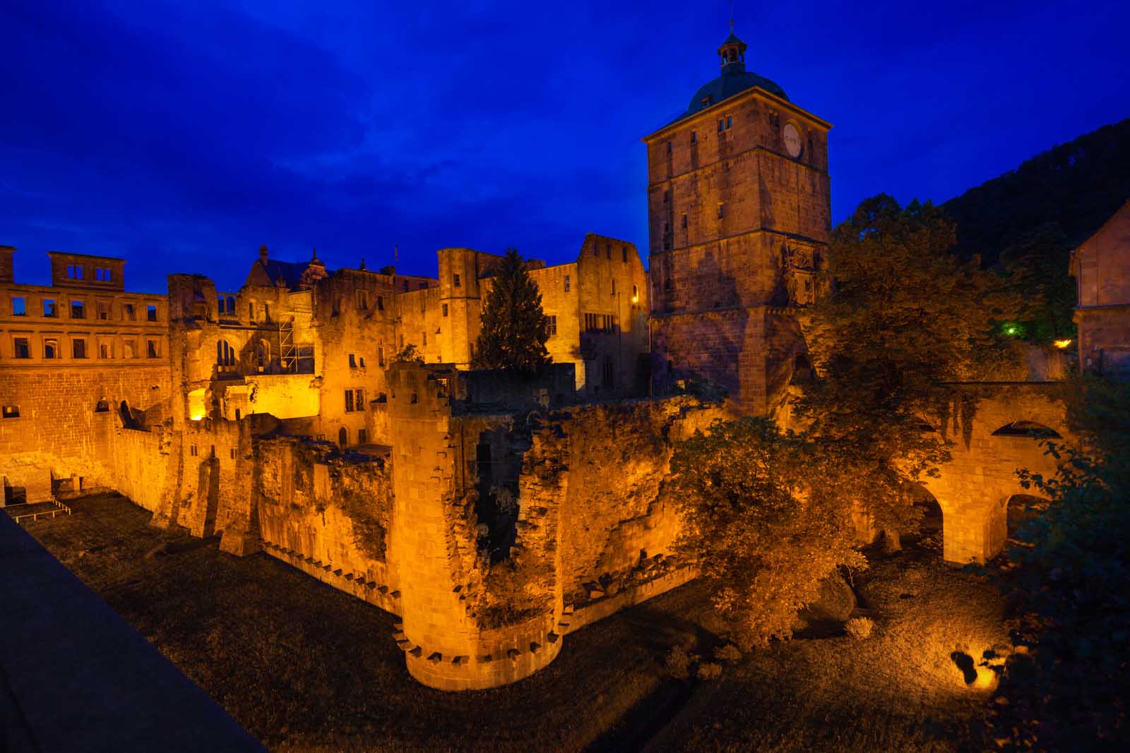 Most Beautiful castles in Germany Heidelburg Castle at night
