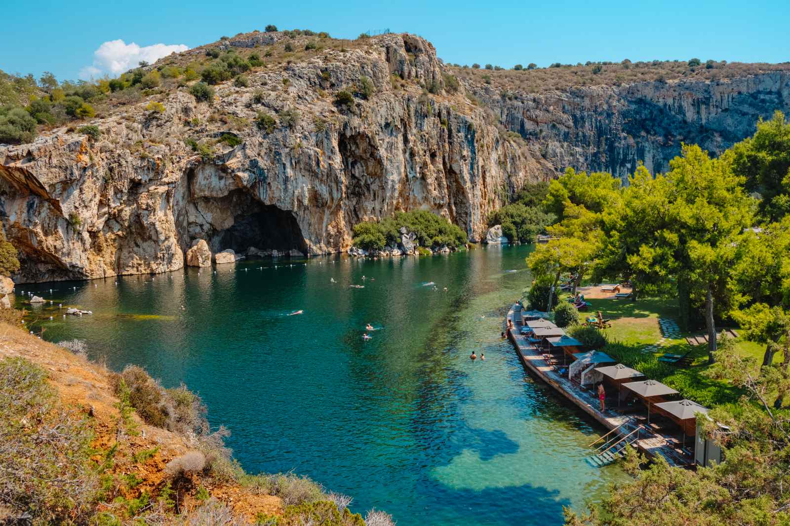 Best Day Trips From Athens Lake Vouliagmeni