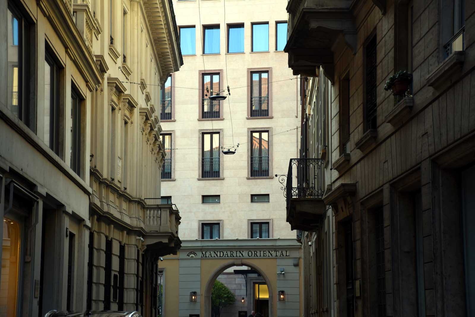 Top Luxury Hotels in Milan Mandarin Oriental entrance
