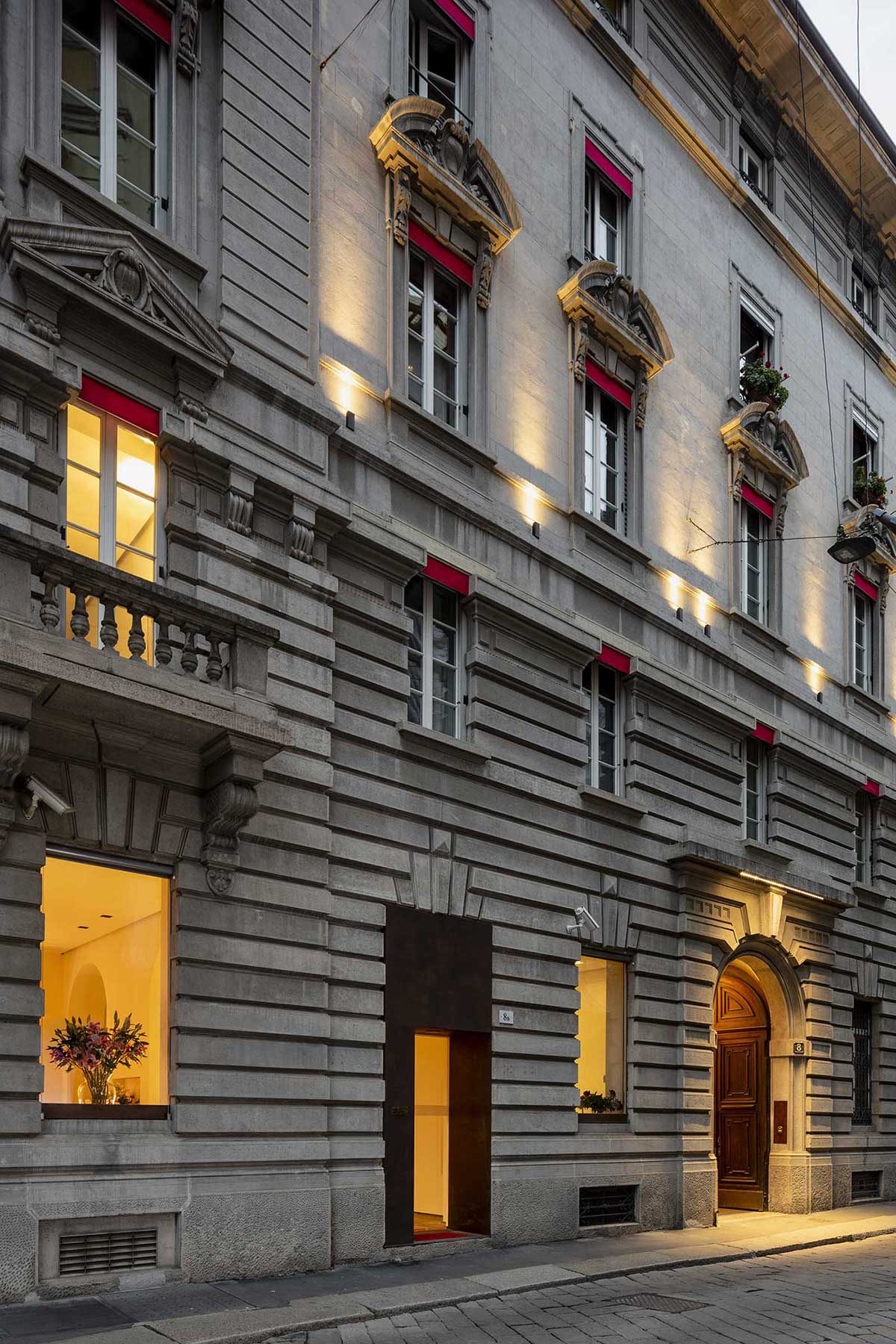 Top Luxury Boutique Hotels in Milan Italy Palazzo Segreti entrance