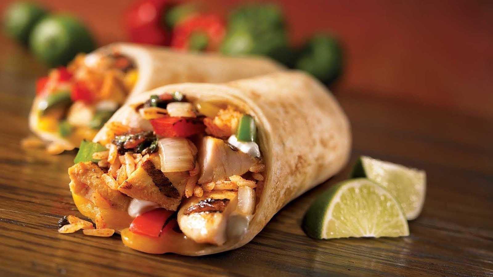 Traditional Mexican Dishes Burritos