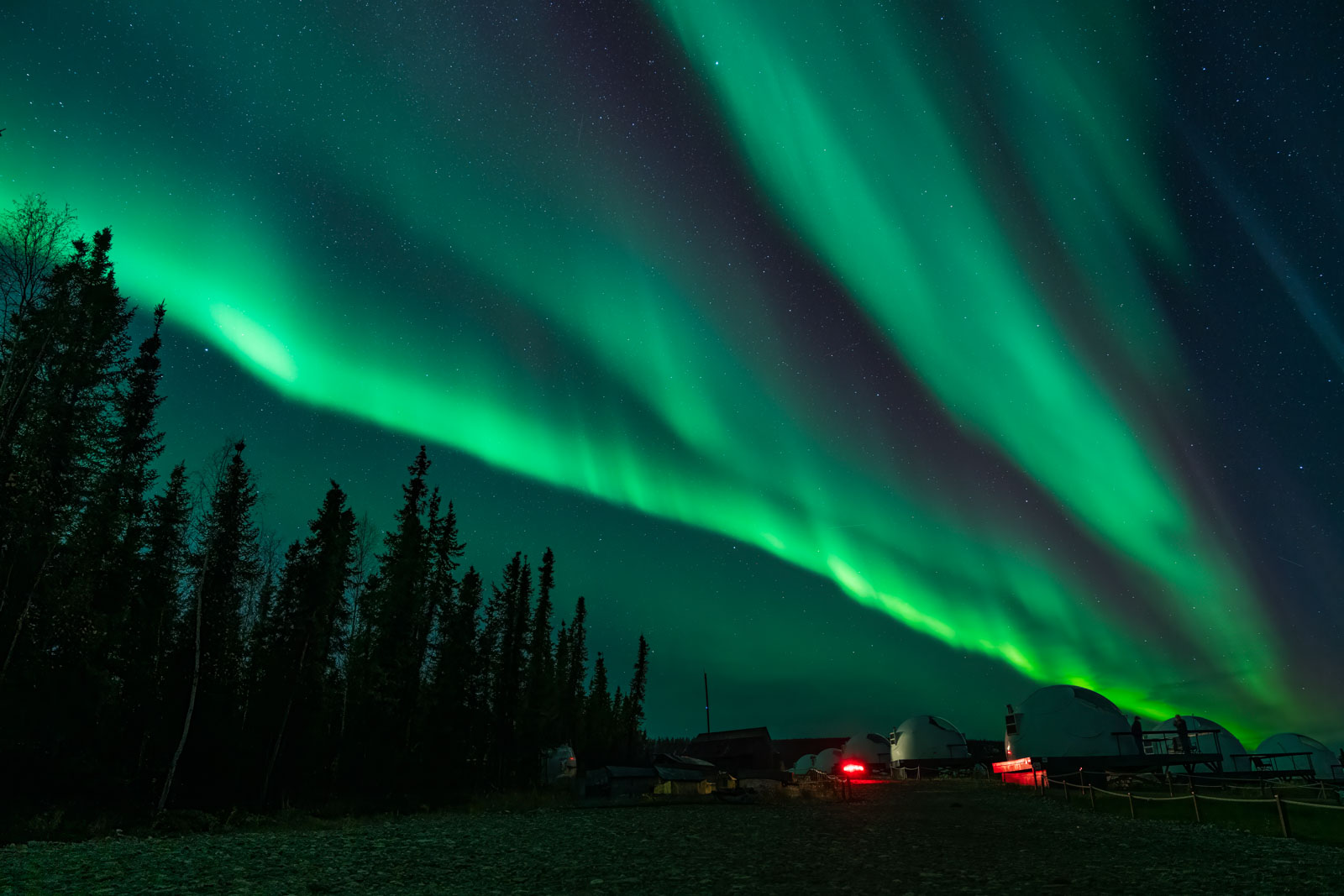 Fairbanks Alaska in January Northern Lights