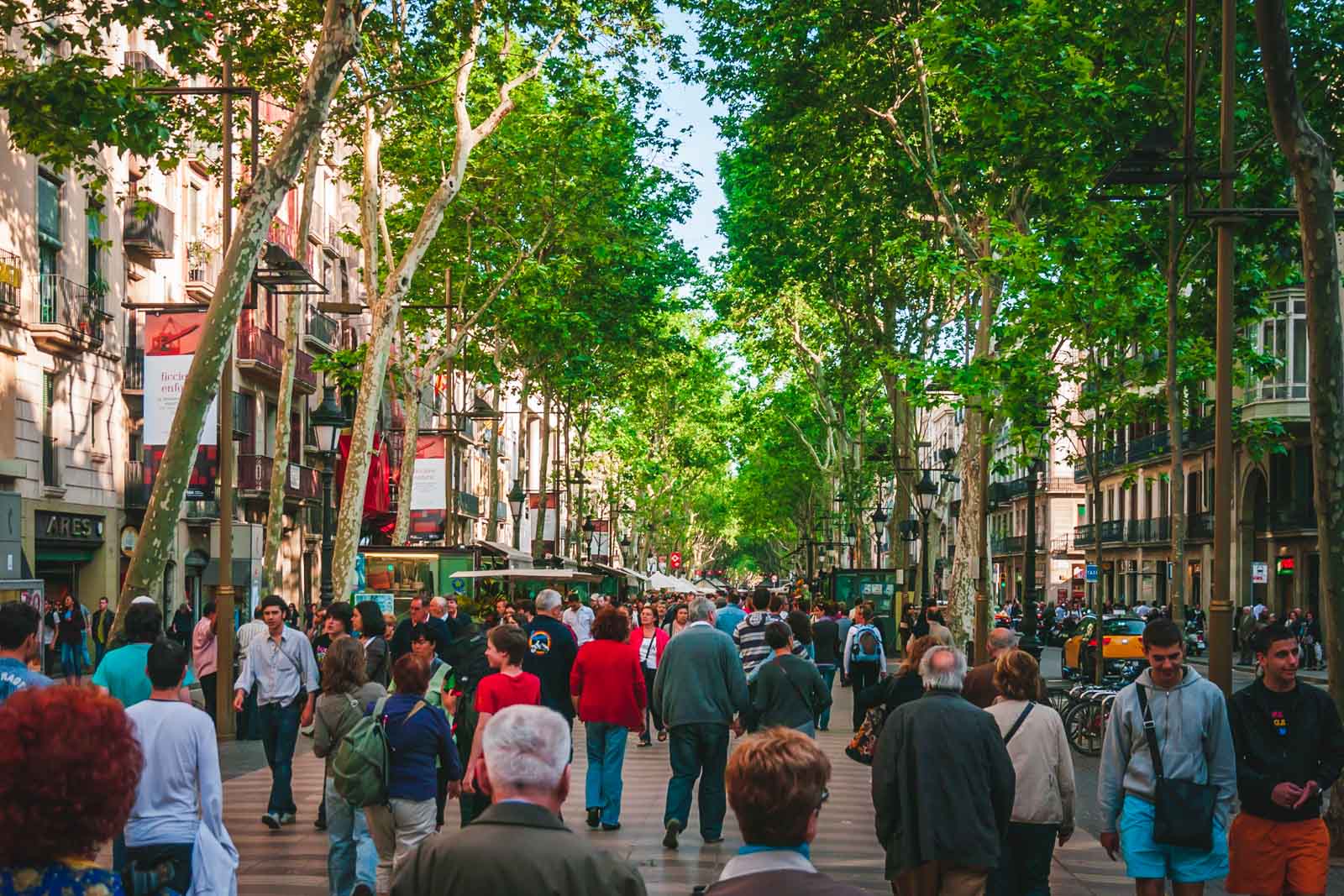 Las Ramblas in Barcelona Spain