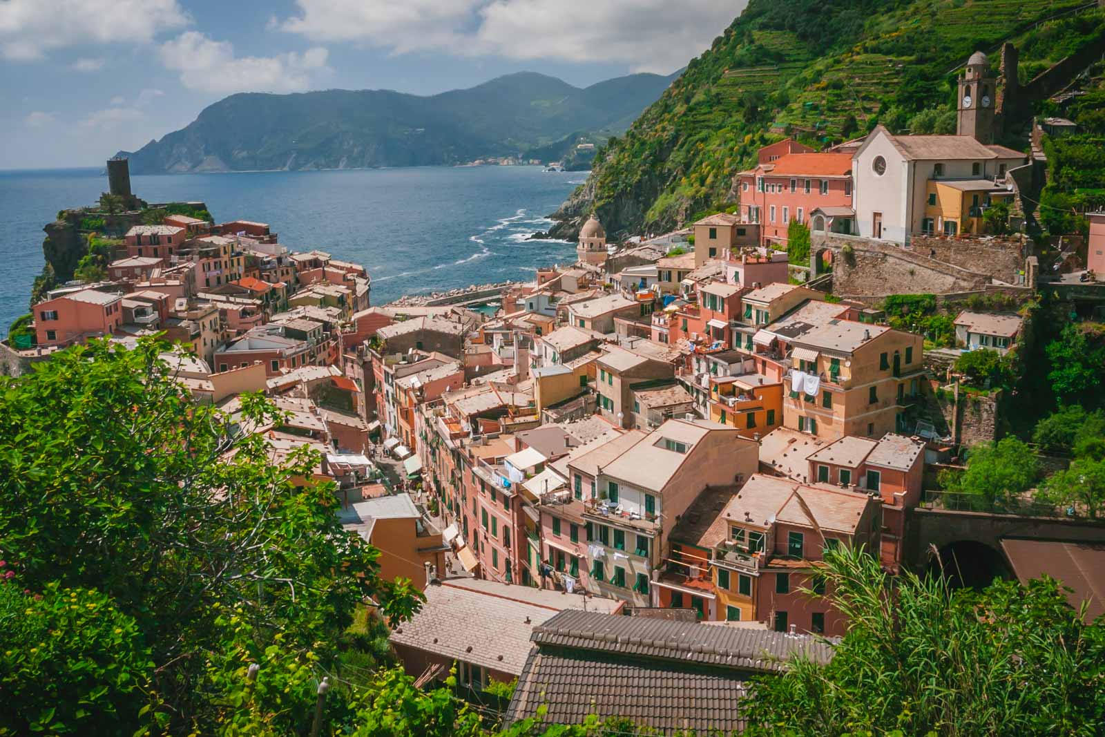 Cinque Terre Italy summertime