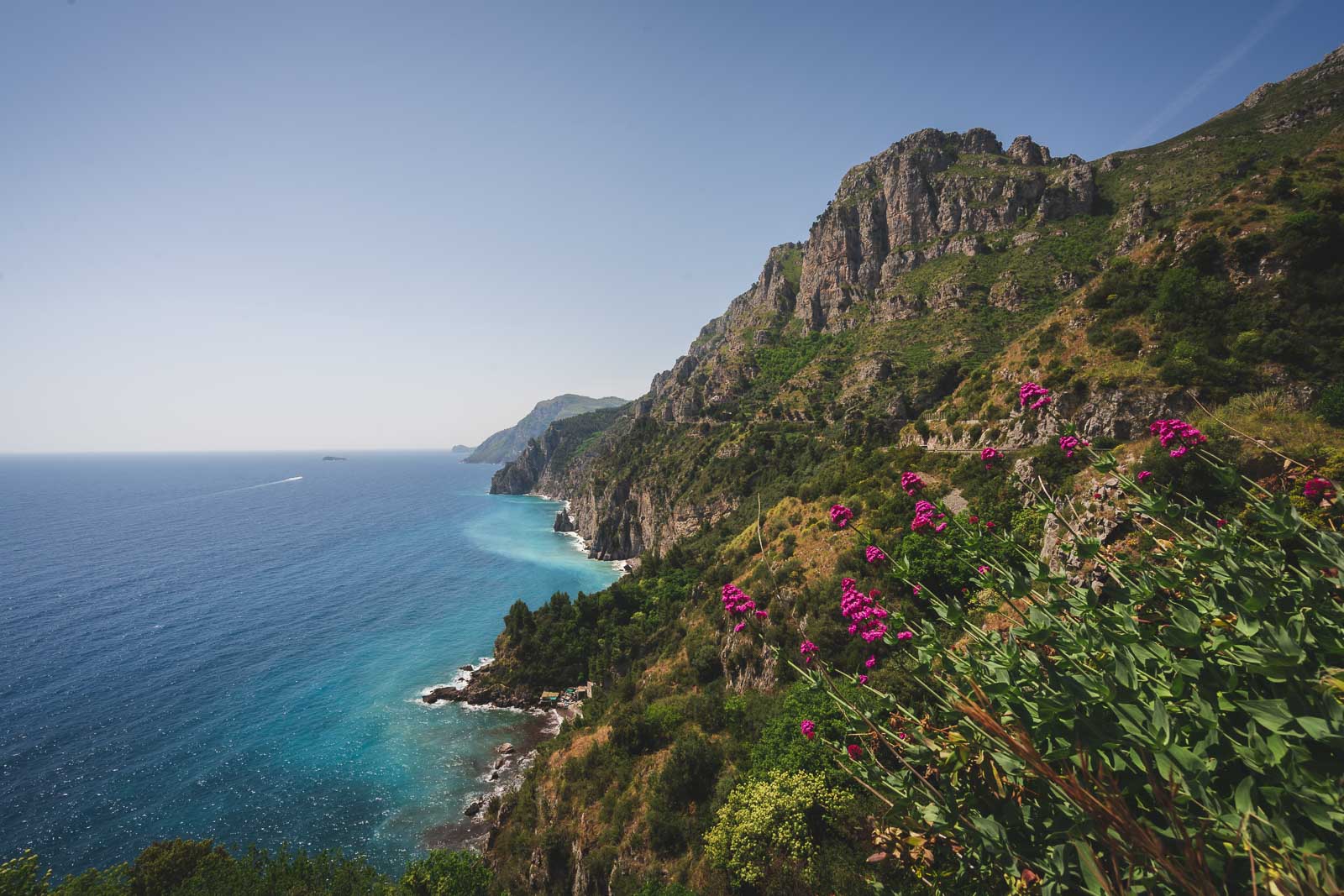 Driving the Amalfi Coast in Italy