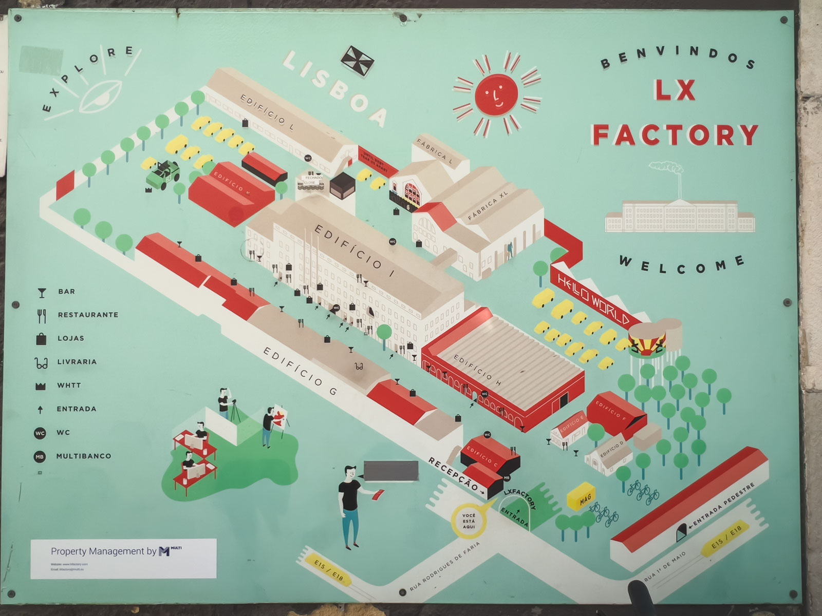 LX Factory Map in Lisbon, Portugal