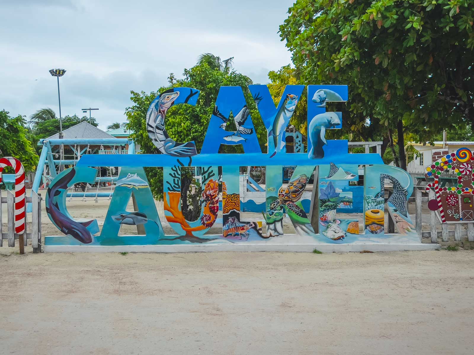 The Caye Caulker Sign in Belize